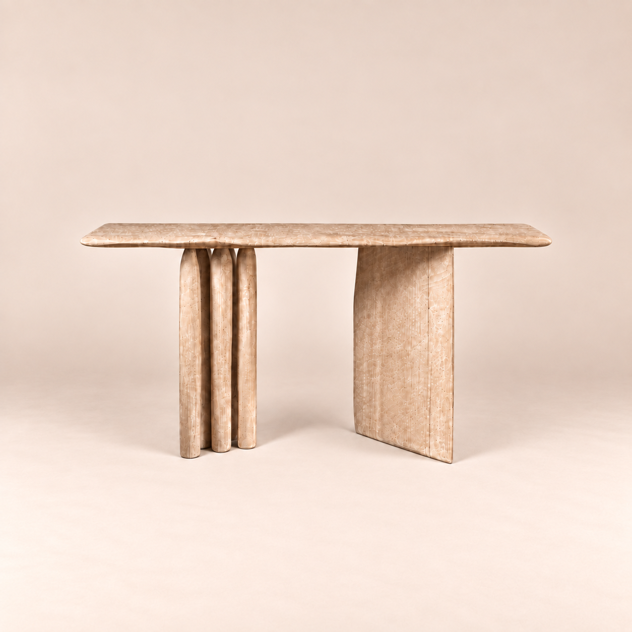 Carved Console Table by Luke Crouch Studio