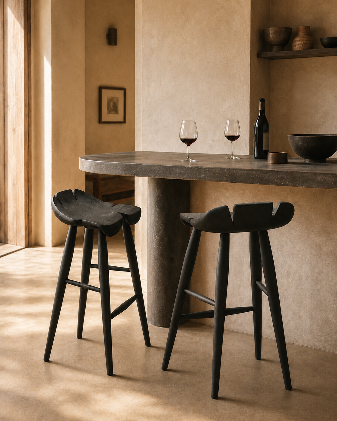 Flower Counter Stool in an interior
